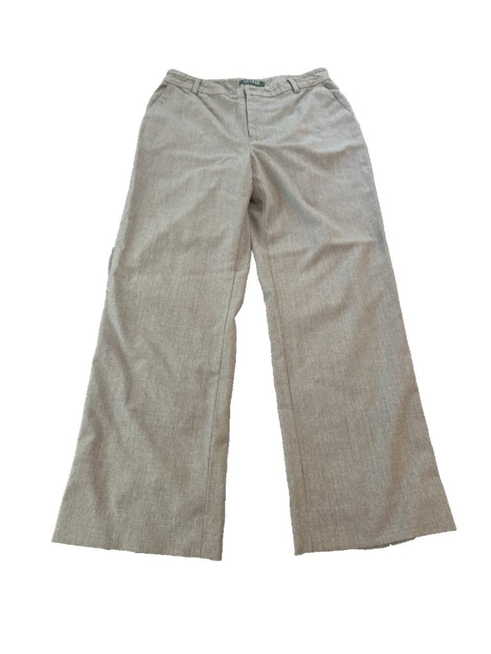 Lauren‎ Ralph Lauren Wool Blend Womens Trousers Pants 6P Gray Wide Leg Career